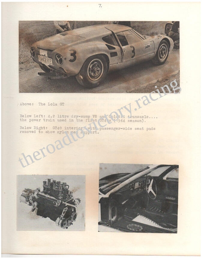 The Road to Victory picture: Lola GT, V8, GT40